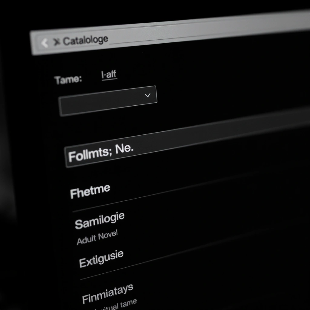 Adult game catalogue showing filter options for game format and theme